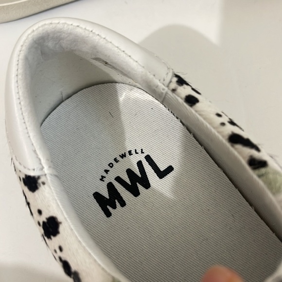 Madewell Sidewalk Low-Top Sneakers in Spatter-Painted Calf Hair - Picture 10 of 10